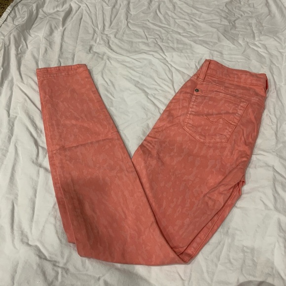 7 For All Mankind Pink GwenevereJeans - Picture 1 of 6